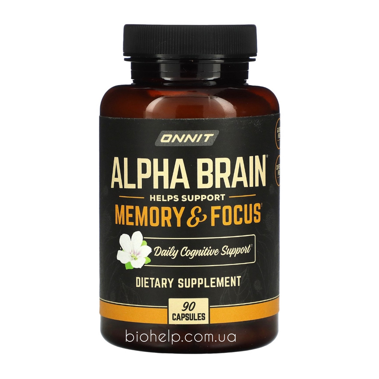 Onnit Alpha Brain пам'ять і концентрація 90 капсул BX347