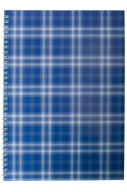 Тетрадь для записей SHOTLANDKA, А5, 48 л., клетка, картонная обложка, синяя