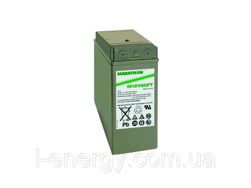 Акумулятор Marathon M12V60 FT AGM 12В 59Аг