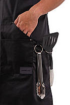 Професійний фартух із саржі з кишенями, з регульованим розміром ВСВ Україна 1 шт, фото 4