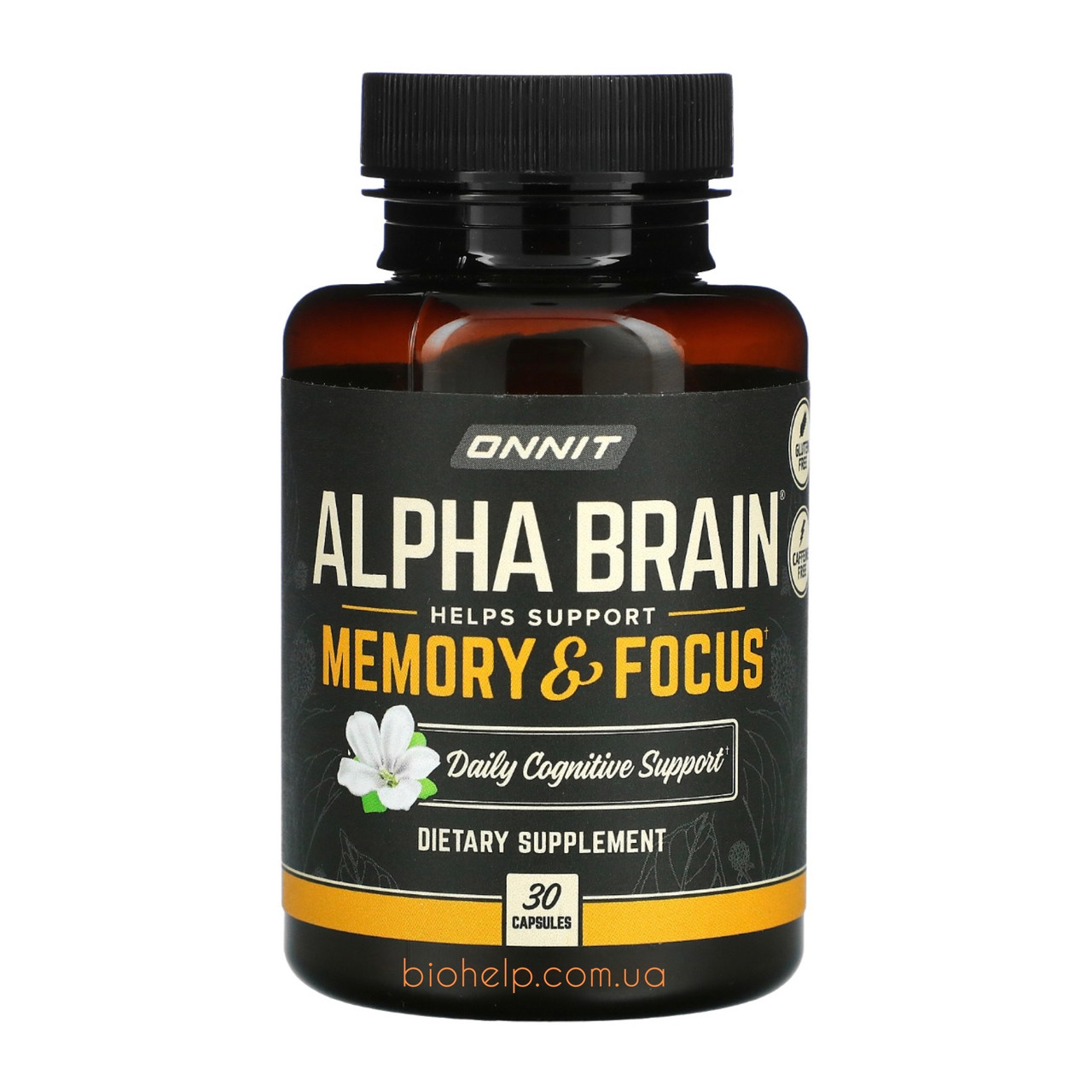 Onnit Alpha Brain пам'ять і концентрація 30 капсул BX239