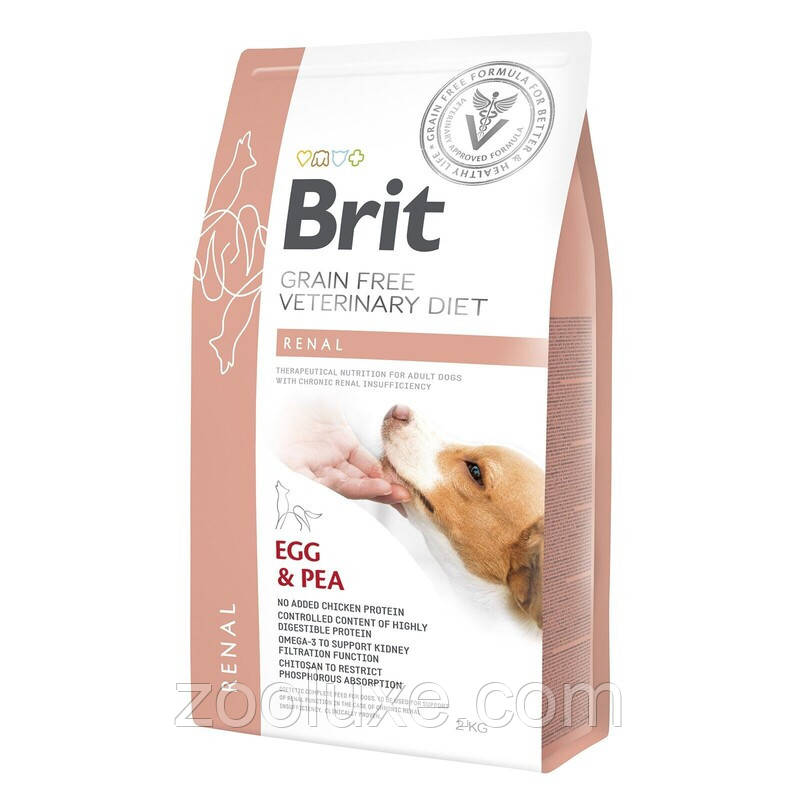 Brit Renal 12 кг корм для собак Brit Grain Free Veterinary Diet Renal Egg & Pea 12 кг Брит Ренал