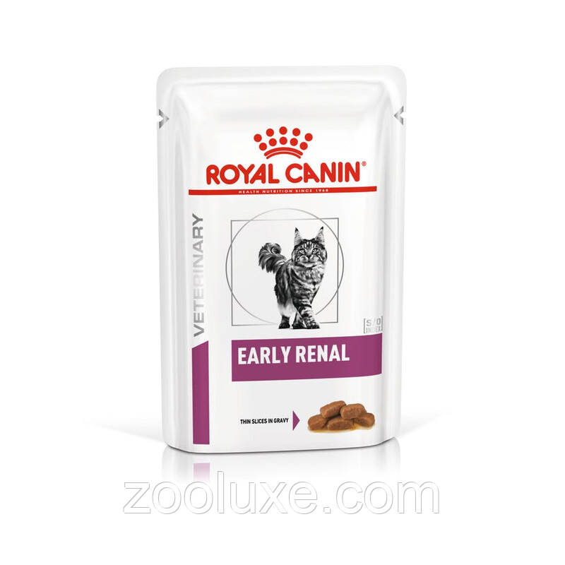 Royal Canin Early Renal 85 г/Роял Канін Ерлі Ренал корм для котів і котів, фото 1