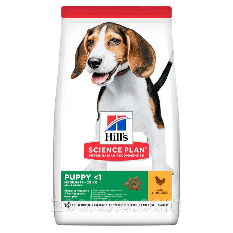 Hill's Puppy Medium Chicken 800 г - корм для цуценят з куркою