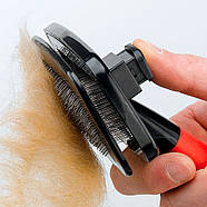 Пуходерка з очищенням для котів та собак із середньою та довгою шерстю Ferplast GRO 5956 LARGE, фото 2