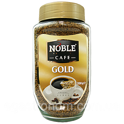 Кава розчинна золота Ноубл Noble gold 200g 9шт/ящ (Код: 00-00012251)