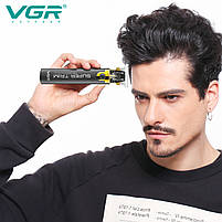 Машинка для стрижки волосся VGR V-082 з насадками від USB, фото 6