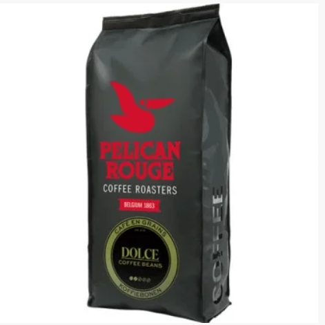 Кава в зернах 1 КГ арабіка 100% PELICAN ROUGE DOLCE