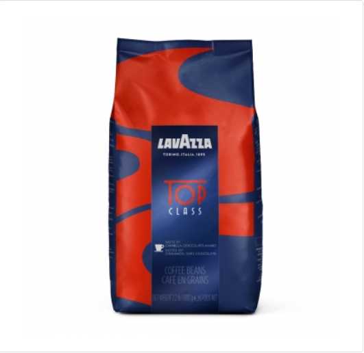 Кава в зернах 1КГ натуральний LAVAZZA TOP CLASS елітний зернової кави