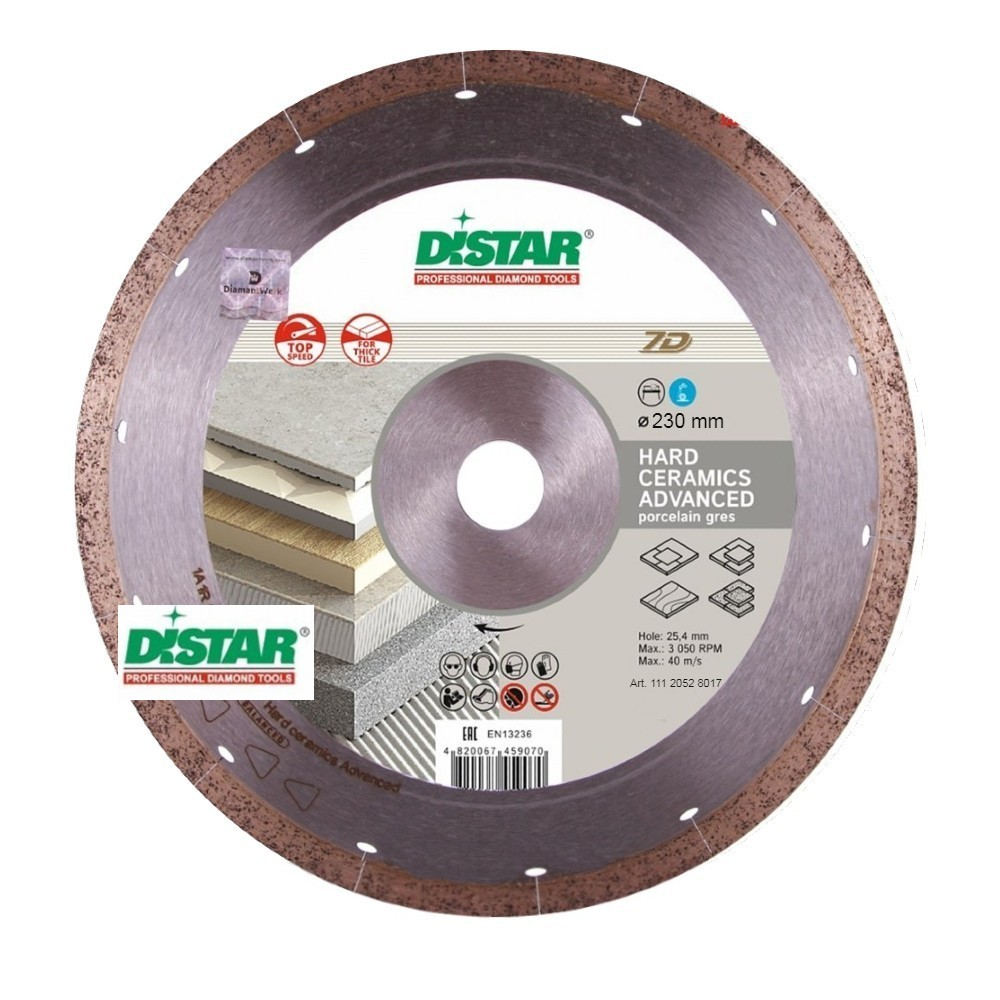 Коло алмазів Distar 1A1R 230x1,6/1,2x10x25,4 Hard ceramics Advanced