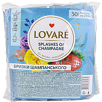 LOVARE Splashes of Champagne - Брызги шампанского - Купаж черного и зеленого чая 50х2,0г
