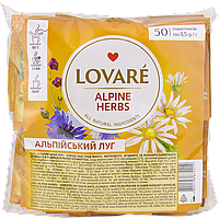 LOVARE Alpine Herbs - Альпийский луг - Купаж травяного, цветочного, ягодного и зеленого чая 50х1,5г