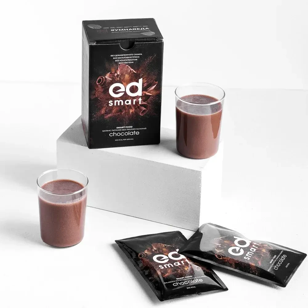 Smart ED Chocolate, 7 порцій Збалансоване харчування Енерджі дієт - фото 3 - id-p1635873247