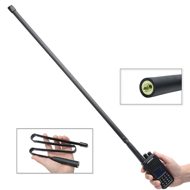 Гнучка тактична антена 79 см (136-520 МГц) 8W, фото 1