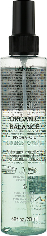 Гидро-масло для ухода за волосами Lakme Teknia Organic Balance Hydra-Oil 200ml - фото 1 - id-p1635873381