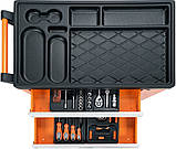 Шафа для майстерень на колесах 895х 850х 460 мм з 6 шухлядами та інстр-ми 174 шт. CrV STHOR 58570 (Польща), фото 5