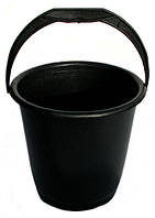 Ведро пластиковое черное (10 л)