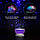 Нічник-проектор зоряного неба, нічний світильник, Star Master Dream Rotating, колір - фіолетовий, фото 6