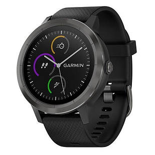 Смарт-годинник Garmin Vivoactive 3 Black with Slate Hardware (010-01769-12)