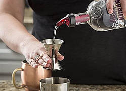 Джиггер 25 45 мл мірний стаканчик для коктейлів із неіржавкої сталі