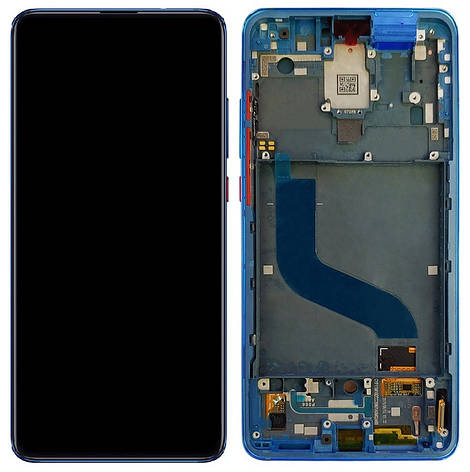 Дисплей Xiaomi Mi9T, Mi9T Pro, Redmi K20, Redmi K20Pro с тачскрином и рамкой, оригинал 100% Service Pack, Blue, фото 2
