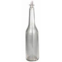Пляшка-флейринг без друку пляшка без напису профі прозора пляшка