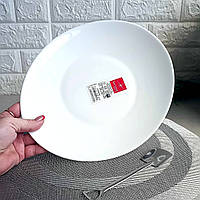 Десертная овальная белая тарелка Bormioli Prometeo 22*19 см, ресторанная посуда