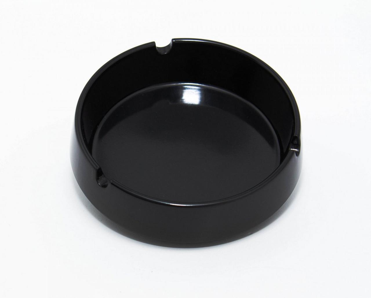 Пепельниця кругла відкрита 90 x 26 мм чорна