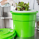 Сушарка для зелені та салату ручна, 25 л. колір зелений і жовтогарячий, фото 5