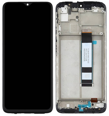 Дисплей Xiaomi Redmi 9T, Poco M3 з тачскрином і рамкою, оригінал 100% Service Pack, Black, фото 2
