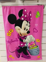 Флисовый плед Minnie Mouse для девочек, Дисней,оптом, размеры 80х110 см, арт. 69826