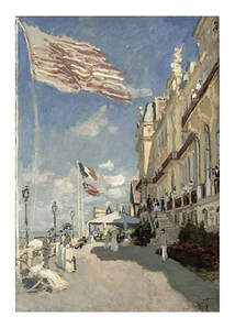 Листівка Claude Monet — Hotel des Roches Noires, Trouville, 1870