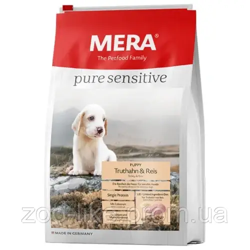 Сухий корм Mera Pure Sensitive Puppy для цуценят і годуючих собак, з м ...