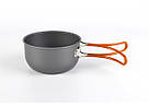 Набір туристичного посуду Cooking Set DS-101, помаранчеві ручки, фото 5