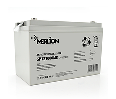 100A·год Акумуляторна батарея MERLION AGM GP121000M8 12 V 100 Ah (329 x 172 x 218) White Q36