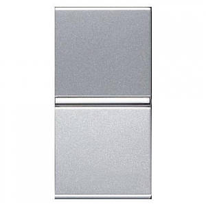 Вимикач 1-кл. прох. 1 мод. Zenit срібло N2102 PL