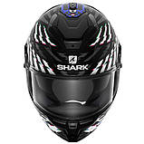 Мотошолом Shark Spartan GT E-Brake Black White, фото 2