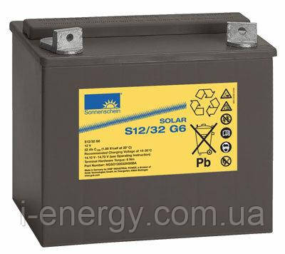 Аккумулятор Sonnenschein Solar S12/32 G6 GEL 12В 32Аг