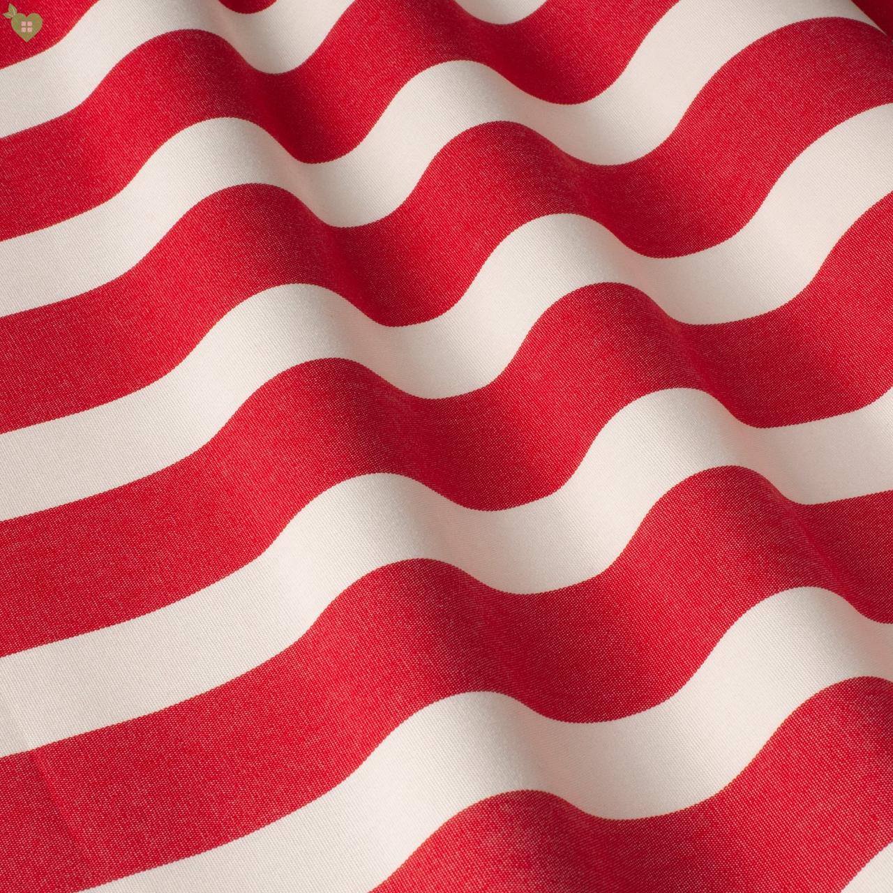 Вулична декоративна тканина в смужку кольору червоного та білого 84331 v 4 (Outdoor), фото 1