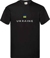 Футболка черная Украина с прапором