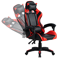 Геймерське ігрове крісло з подушкою Gamer Pro Jaguar комп'ютерне офісне розкладне для пк, фото 3