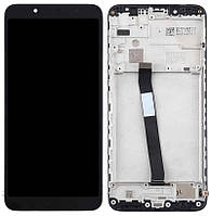 Дисплей Xiaomi Redmi 7A с тачскрином и рамкой, оригинал 100% Service Pack, Black