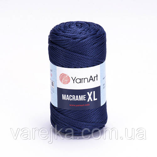Пряжа для макраме YarnArt Macrame XL 162 Темний синій (Ярнарт Макраме ...