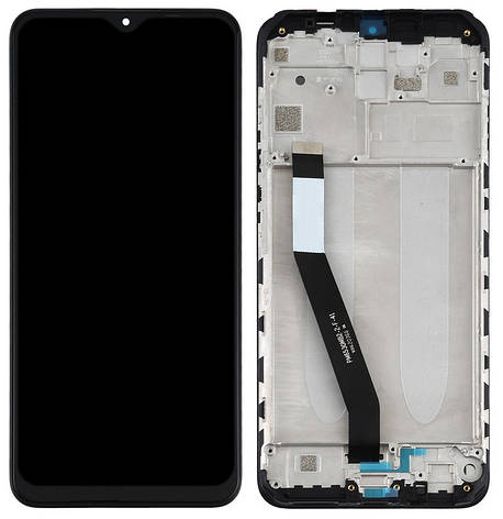 Дисплей Xiaomi Redmi 9, Redmi 9 Prime, Poco M2 с тачскрином и рамкой, оригинал 100% Service Pack, Black, фото 2