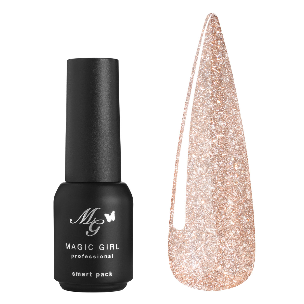 Гель-лак Magic Girl Magic Light №2 світловідбивний бежевий 5 мл, фото 1