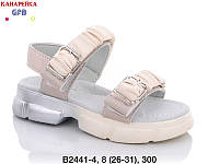 Детская летняя обувь 2022 оптом. Детские босоножки бренда GFB - Канарейка для девочек (рр. с 26 по 31)