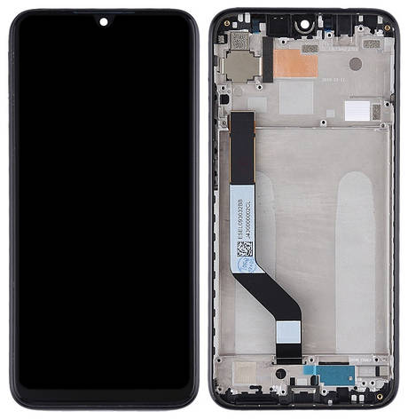 Дисплей Xiaomi Redmi Note 7, Note 7 Pro с тачскрином и рамкой, оригинал 100% Service Pack, Black, фото 2