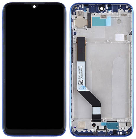 Дисплей Xiaomi Redmi Note 7, Note 7 Pro с тачскрином и рамкой, оригинал 100% Service Pack, Blue, фото 2