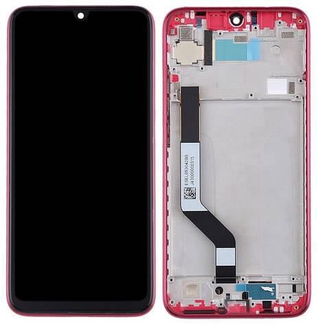 Дисплей Xiaomi Redmi Note 7, Note 7 Pro с тачскрином и рамкой, оригинал 100% Service Pack, Red, фото 2