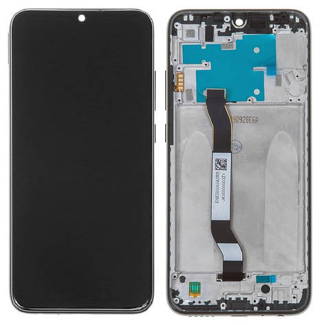 Дисплей Xiaomi Redmi Note 8 с тачскрином и рамкой, оригинал 100% Service Pack, Black, фото 2